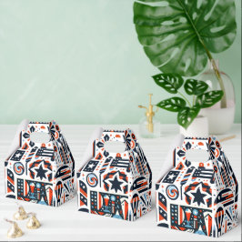 4. Juli Generatives Muster Geschenkschachtel