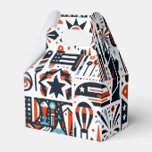 4. Juli Generatives Muster Geschenkschachtel (Rückseite)