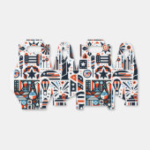 4. Juli Generatives Muster Geschenkschachtel (Ungefaltet)