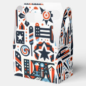 4. Juli Generatives Muster Geschenkschachtel (Geöffnet)