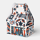 4. Juli Generatives Muster Geschenkschachtel (Vorderseite)