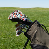 4. Juli Generatives Muster Golf Headcover (In SItu)