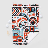 4. Juli Generatives Muster Golfhandtuch (Insitu)