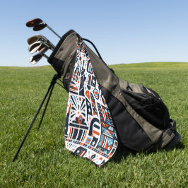 4. Juli Generatives Muster Golfhandtuch