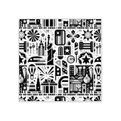 4. Juli Generatives Muster Gummistempel (Prägung)