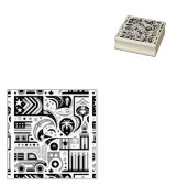 4. Juli Generatives Muster Gummistempel (Stempel)