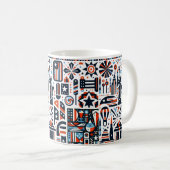4. Juli Generatives Muster Kaffeetasse (VorderseiteRechts)