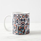 4. Juli Generatives Muster Kaffeetasse (Links)