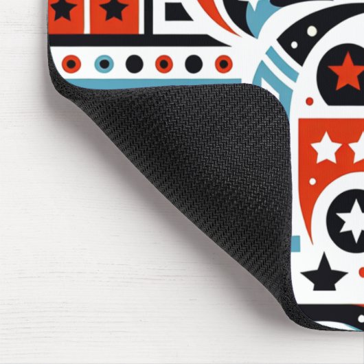 4. Juli Generatives Muster Mousepad (Ecke)