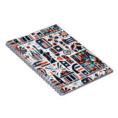 4. Juli Generatives Muster Notizblock (Rechte Seite)