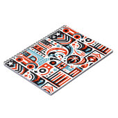 4. Juli Generatives Muster Notizblock (Linke Seite)