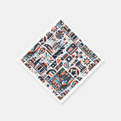 4. Juli Generatives Muster Serviette (Ecke)