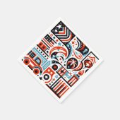 4. Juli Generatives Muster Serviette (Ecke)