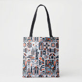 4. Juli Generatives Muster Tasche (Vorderseite)