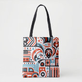 4. Juli Generatives Muster Tasche (Vorderseite)