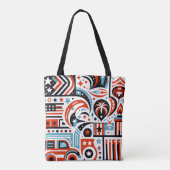 4. Juli Generatives Muster Tasche (Rückseite)