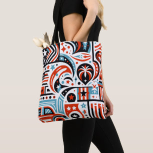 4. Juli Generatives Muster Tasche