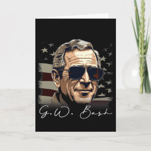 4. Juli George W. Bush Präsident Porträt Patr Karte