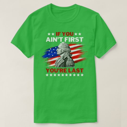 4. Juli George Washington 2 T-Shirt (Design vorne)