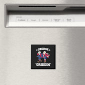 4. Juli George Washington Griddy George Griddi Magnet (In Situ (Geschirrspüler))