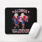 4. Juli George Washington Griddy George Griddi Mousepad (Mit Mouse)