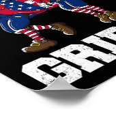 4. Juli George Washington Griddy George Griddi Poster (Ecke)