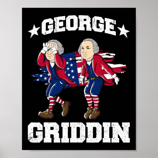 4. Juli George Washington Griddy George Griddi Poster (Vorne)