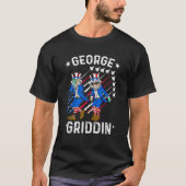 4. Juli George Washington Griddy George Griddi T-Shirt (Vorderseite)