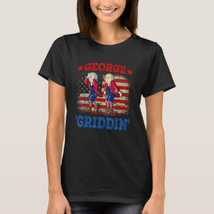 4. Juli George Washington Griddy George Griddi T-Shirt