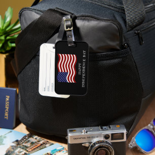 4. Juli Gepäcktag - Patriotische Reise Gepäckanhänger
