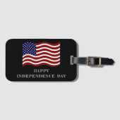 4. Juli Gepäcktag - Patriotische Reise Gepäckanhänger (Vorderseite (Horizontal))