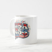 4. Juli Geschenk Kaffeetasse (Vorderseite Links)