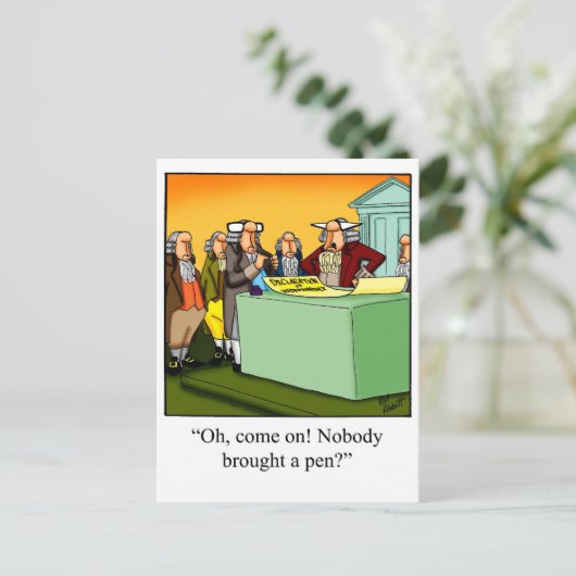 4. Juli Geschenk! Postkarte (Stehend Vorderseite)