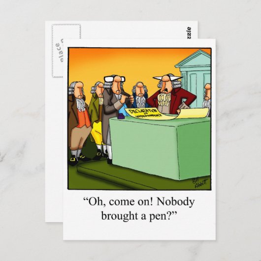 4. Juli Geschenk! Postkarte (Vorne/Hinten)