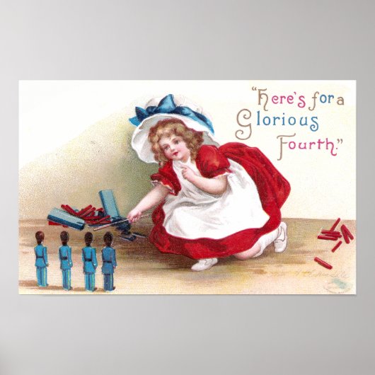 4. Juli Girl and Toy Soldiers Poster (Vorne)