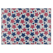 4. Juli Glas-Schneidebrett Schneidebrett (Vorderseite)