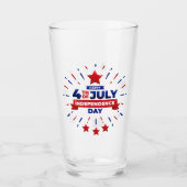 4. Juli Glass Tumbler (Vorderseite)