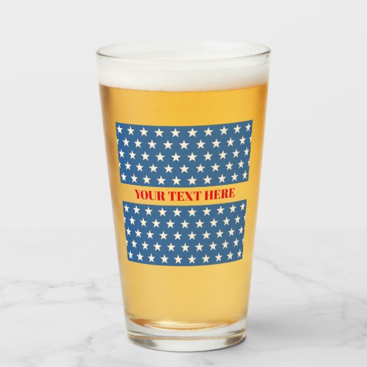4. Juli Glass Tumbler (Vorne (Gefüllt))