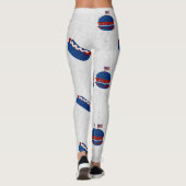 4. Juli Glitzer Burger & Hot Dog Leggings (Rückseite)