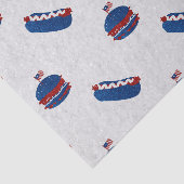4. Juli Glitzer Burger & Hot Dog Seidenpapier (Ausschnitt)