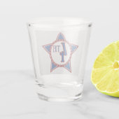 4. Juli Glitzer Schnapsglas (Rückseite)