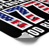 4. Juli Glücklicher Unabhängigkeitstag 1776 Gott s Poster (Ecke)