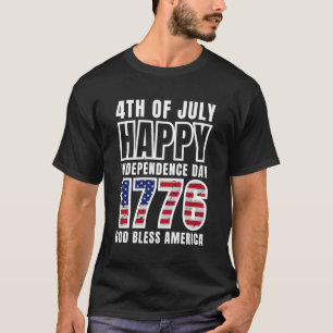 4. Juli Glücklicher Unabhängigkeitstag 1776 Gott s T-Shirt