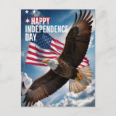4. Juli Glücklicher Unabhängigkeitstag Gruß Postkarte (Vorderseite)