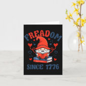 4. Juli Gnom Feuerwerk Freadom Buch Karte (Gelbe Blume)