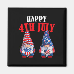 4. Juli Gnome Amerika Unabhängigkeitstag Patriotis Magnet