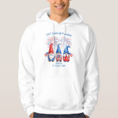 4. Juli Gnome Herren Hoodie (Vorderseite)