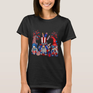 4. Juli Gnome patriotisch lustig Unabhängigkeit T-Shirt