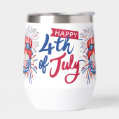 4. Juli Gnome Water Flasche Geschenk (Links)