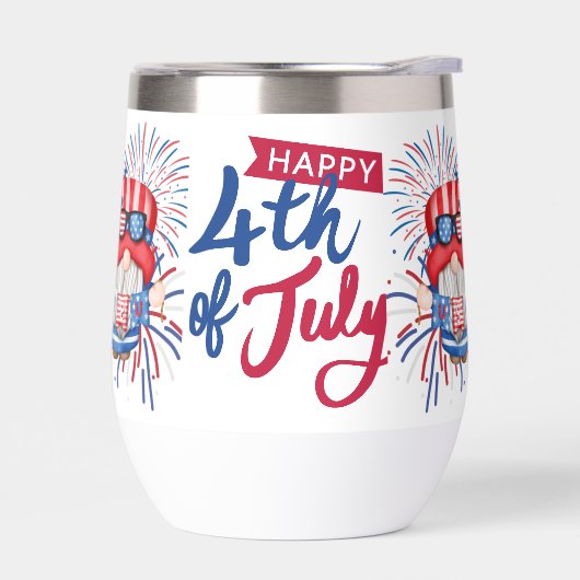 4. Juli Gnome Water Flasche Geschenk (Links)